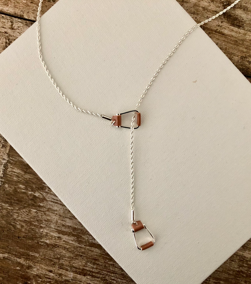 Saddle Stirrup PETITE Necklace Jewelry