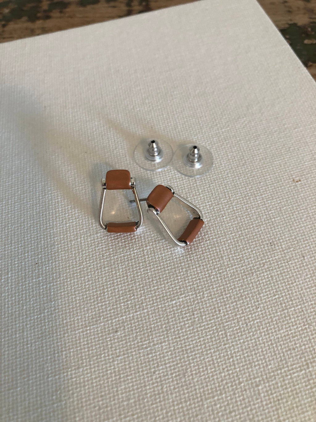 Saddle Stirrup Earrings / Post on CARD Jewelry