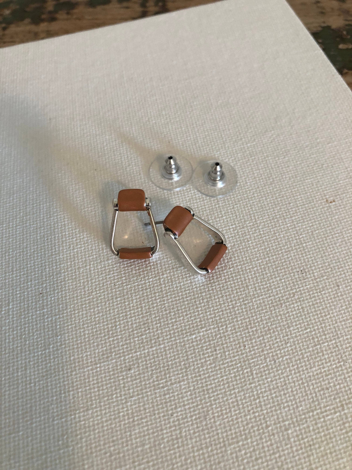 Saddle Stirrup Earrings / Post on CARD Jewelry