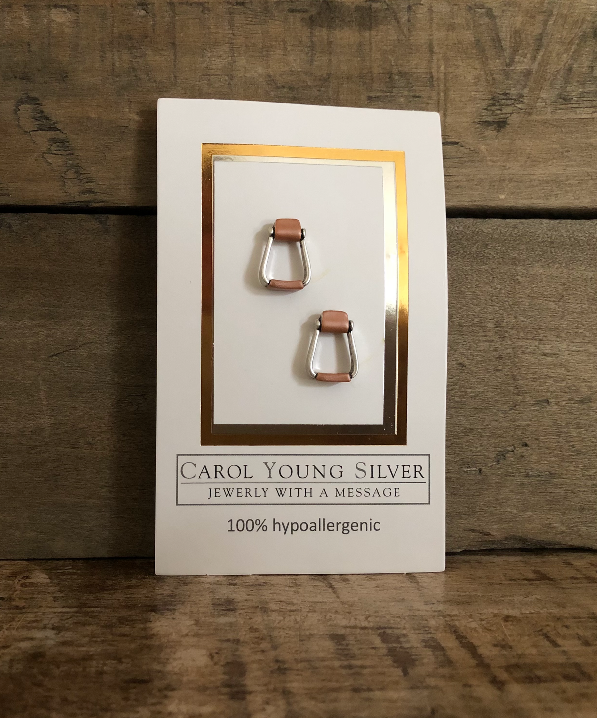 Saddle Stirrup Earrings / Post on CARD Jewelry