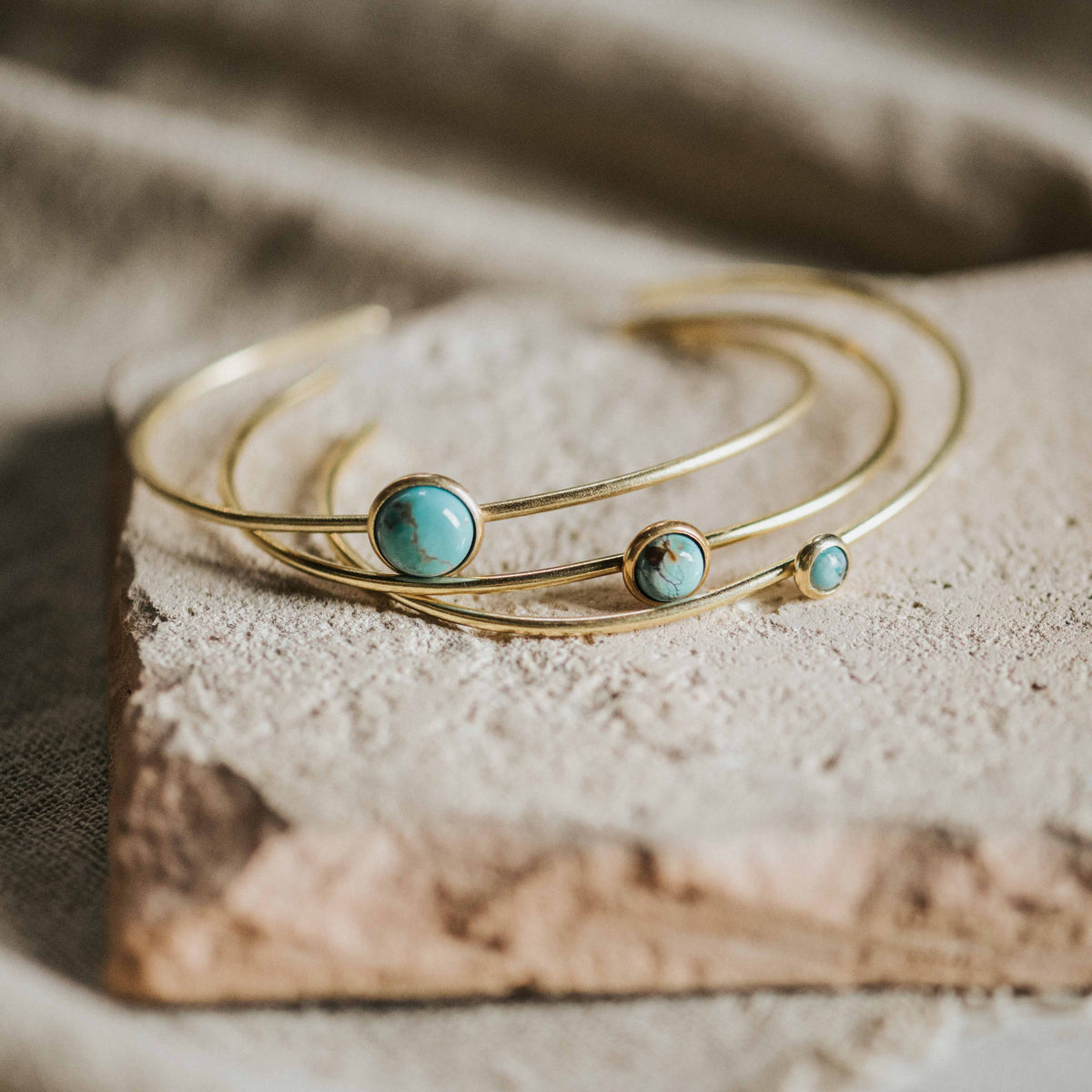 Hyalite Stacker//Turquoise 6mm/8mm