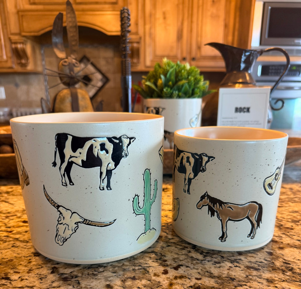 Western icon planters
