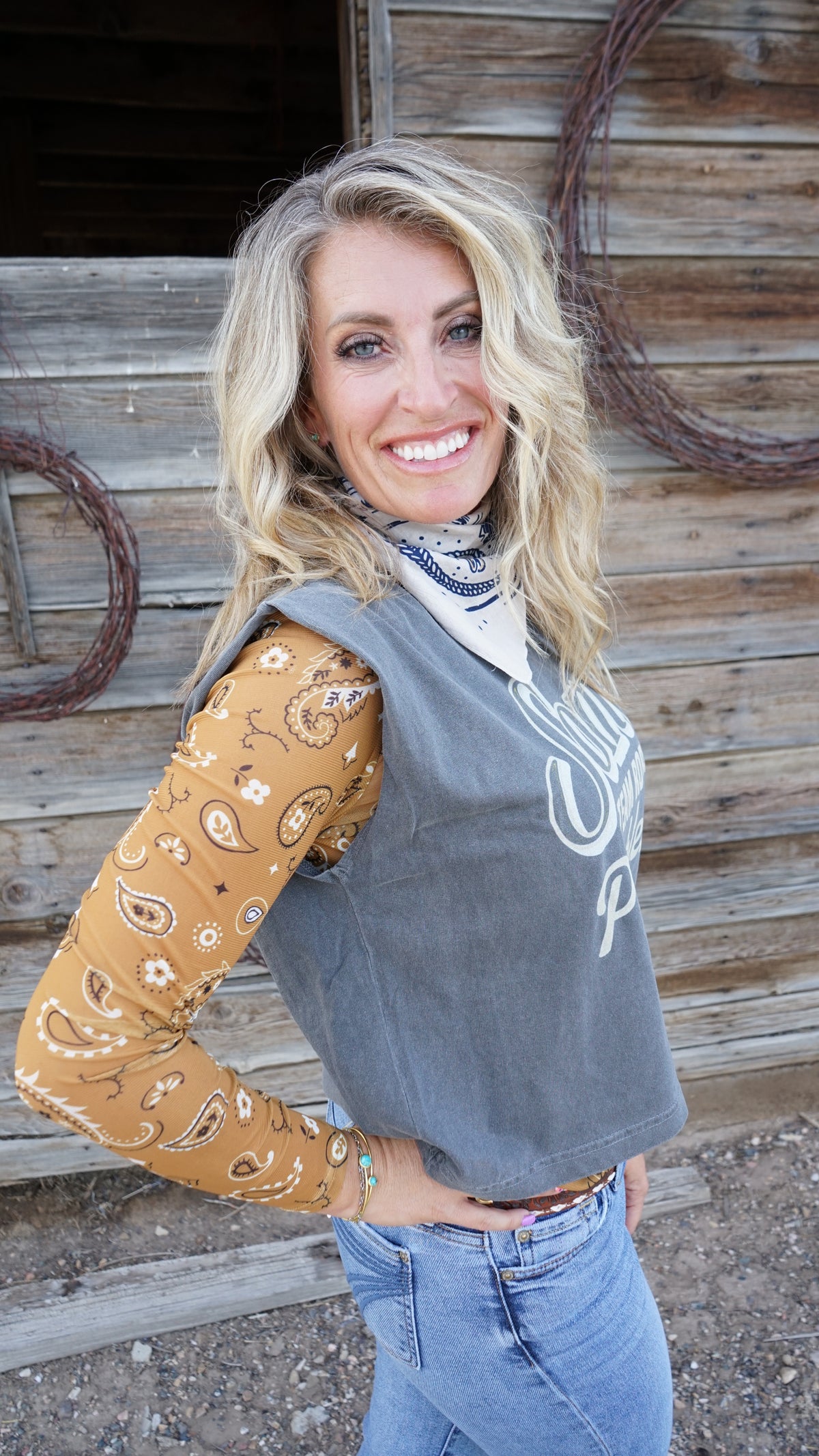 Some Team Ropers Problem| Western Graphic Muscle Tank