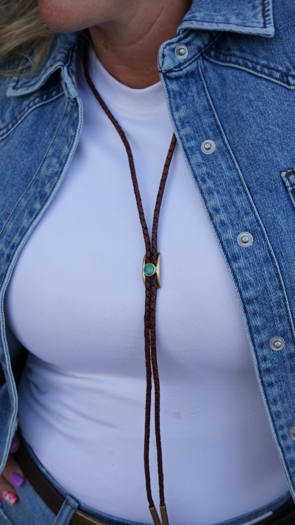 Shepherd Bolo Tie  / Turquoise