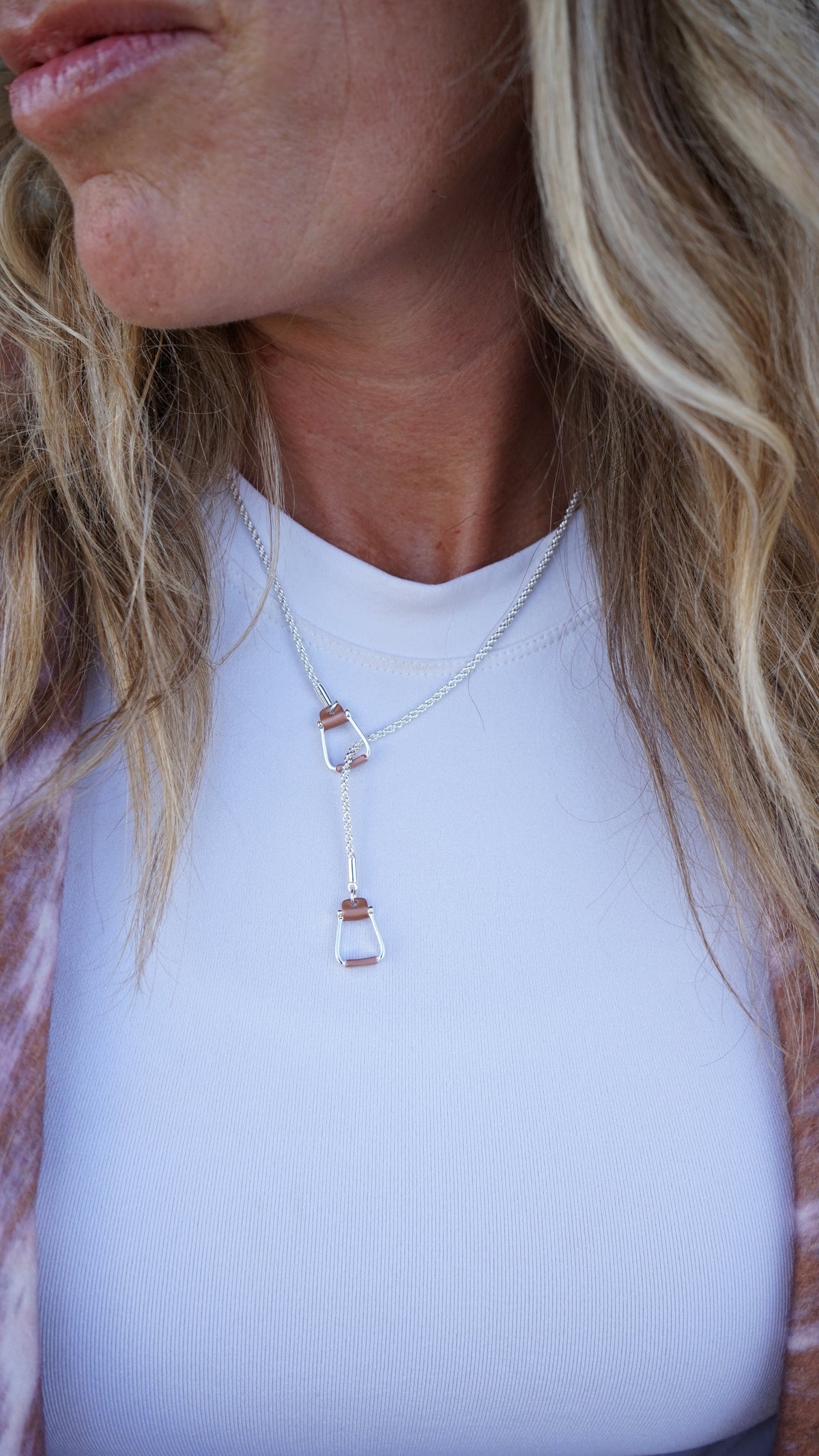 Saddle Stirrup "Y" Necklace Jewelry