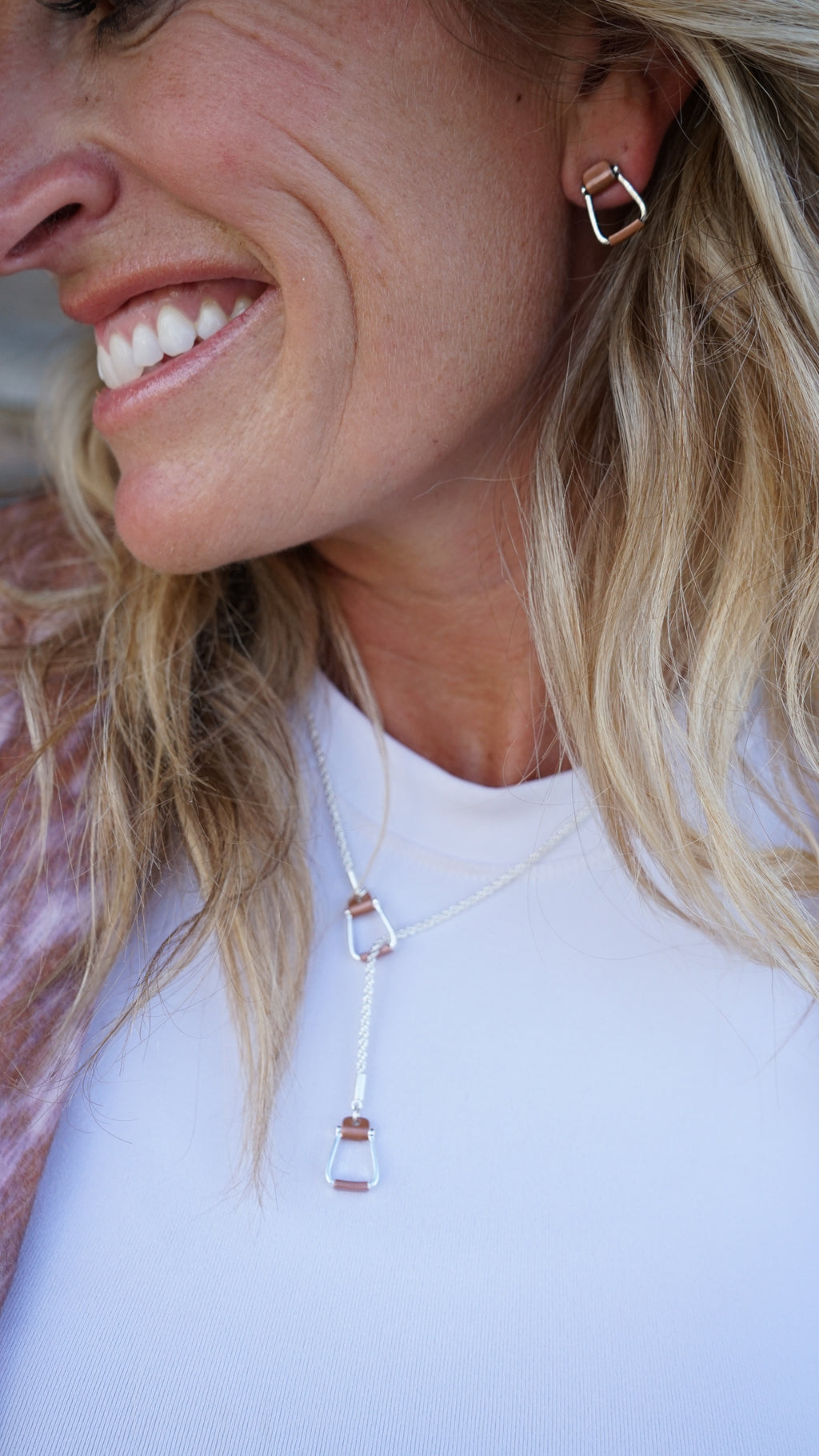Saddle Stirrup Earrings / Post on CARD Jewelry