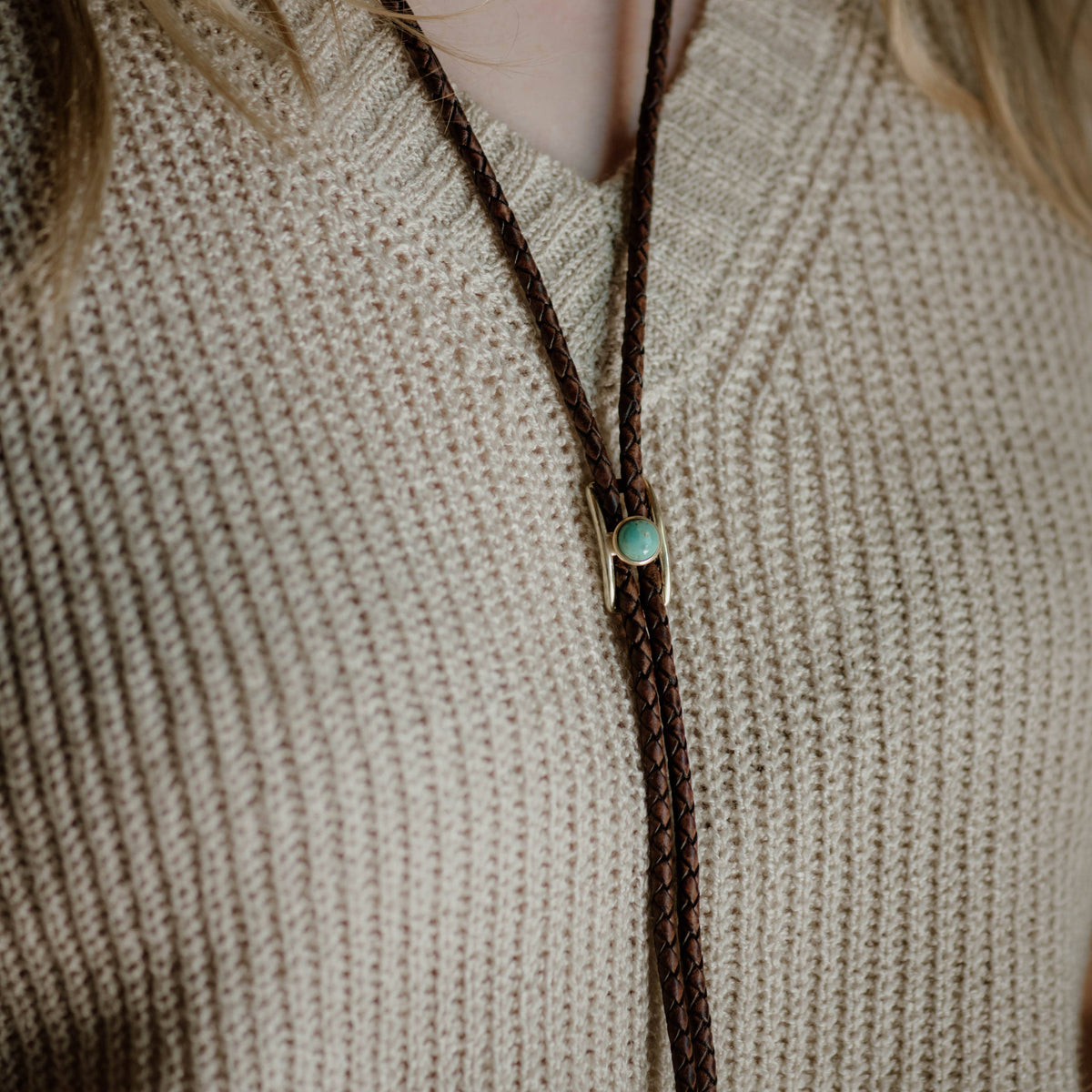 Shepherd Bolo Tie  / Turquoise