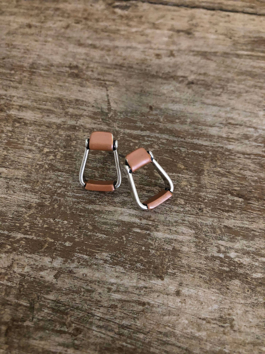 Saddle Stirrup Earrings / Post on CARD Jewelry