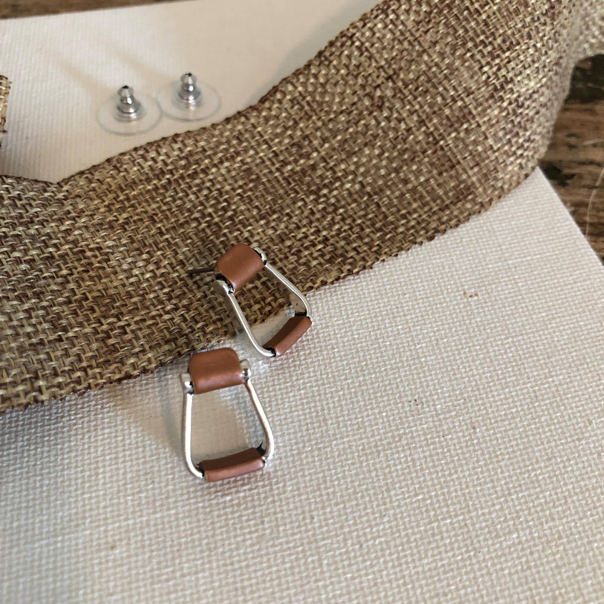 Saddle Stirrup Earrings / Post on CARD Jewelry